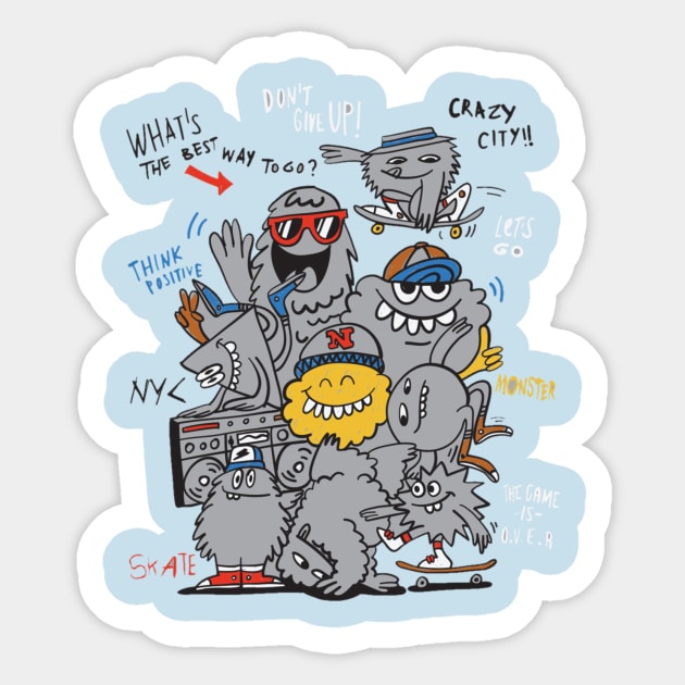 Crazy Sticker by FunnyHedgehog